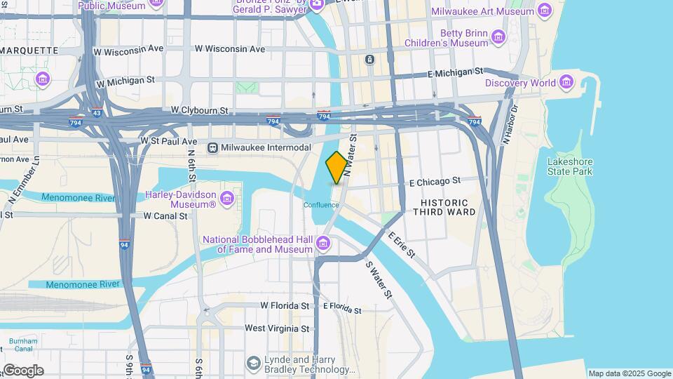 205 N Water St Map and Location Details
