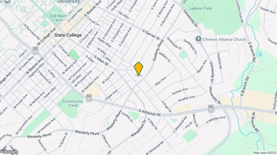 1012 S Pugh St Map and Location Details