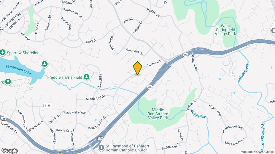 8537 Hooes Rd Map and Location Details