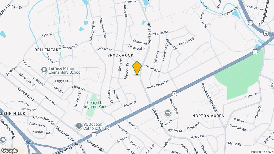 2423 Wheeless Rd Map and Location Details