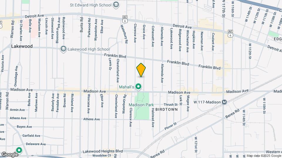 1626 Grace Ave Map and Location Details