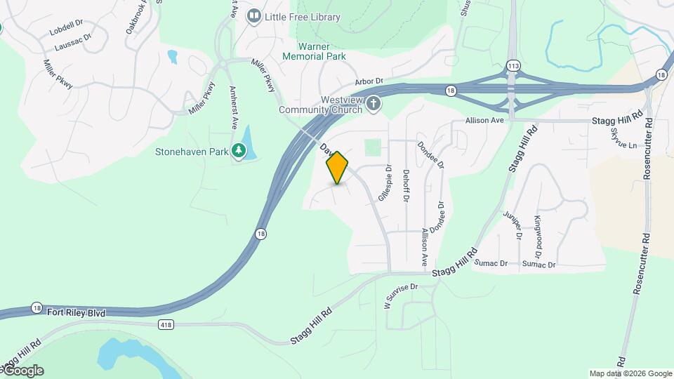 1000 Cassidy Dr Map and Location Details