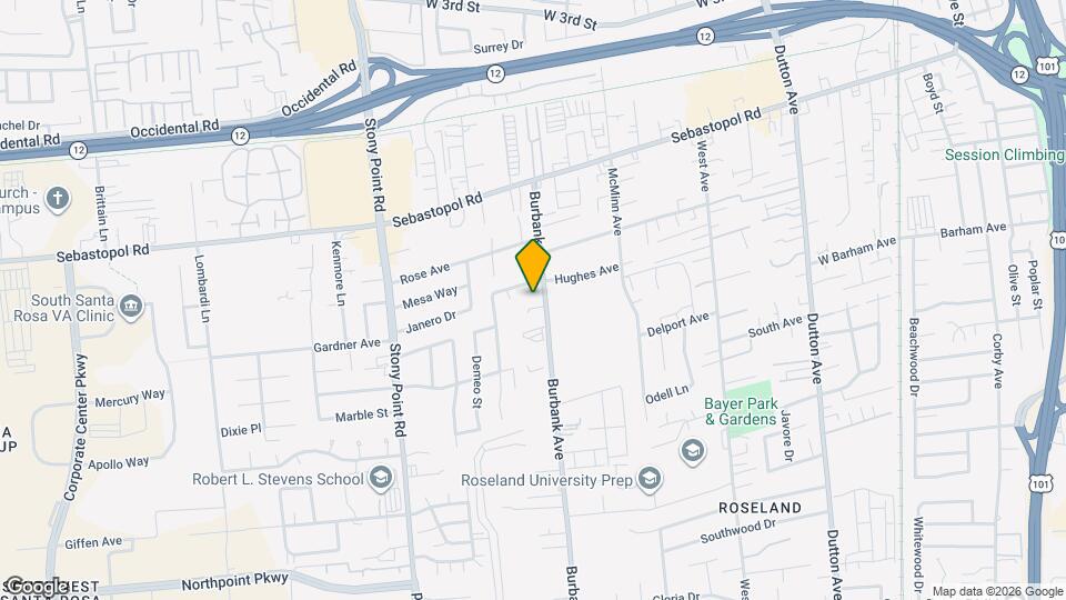 1219 Burbank Ave Map and Location Details