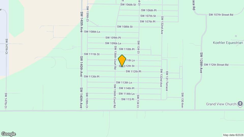13600 SW 112th St Mapa y Detalles de la Ubicación