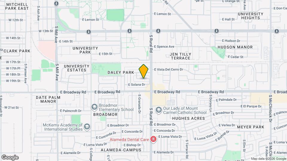 735 E Granada Dr Map and Location Details