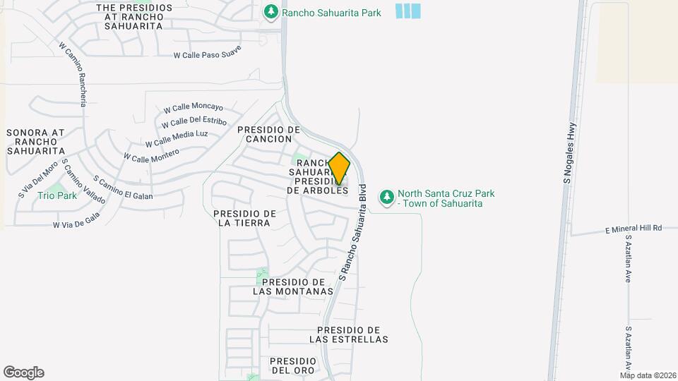 447 E Camino Limon Verde Map and Location Details