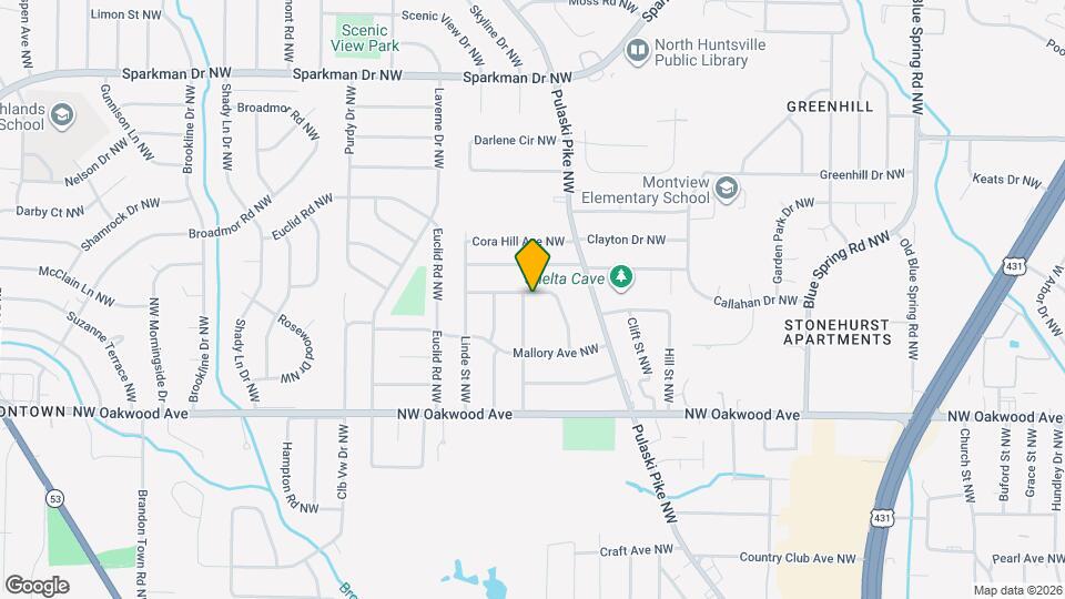2212 La Salle Rd NW Map and Location Details