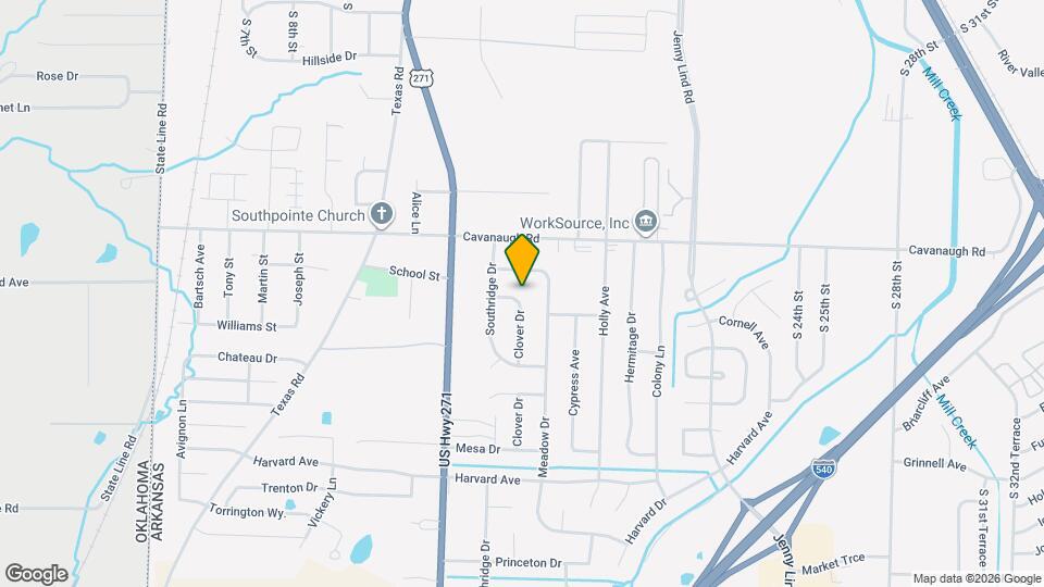 1317 Clover Ln Mapa y Detalles de la Ubicación