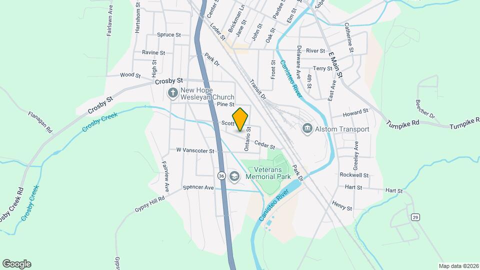 54 Cedar St Map and Location Details