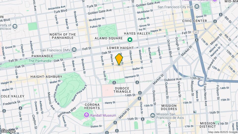 645 Haight St Mapa y Detalles de la Ubicación