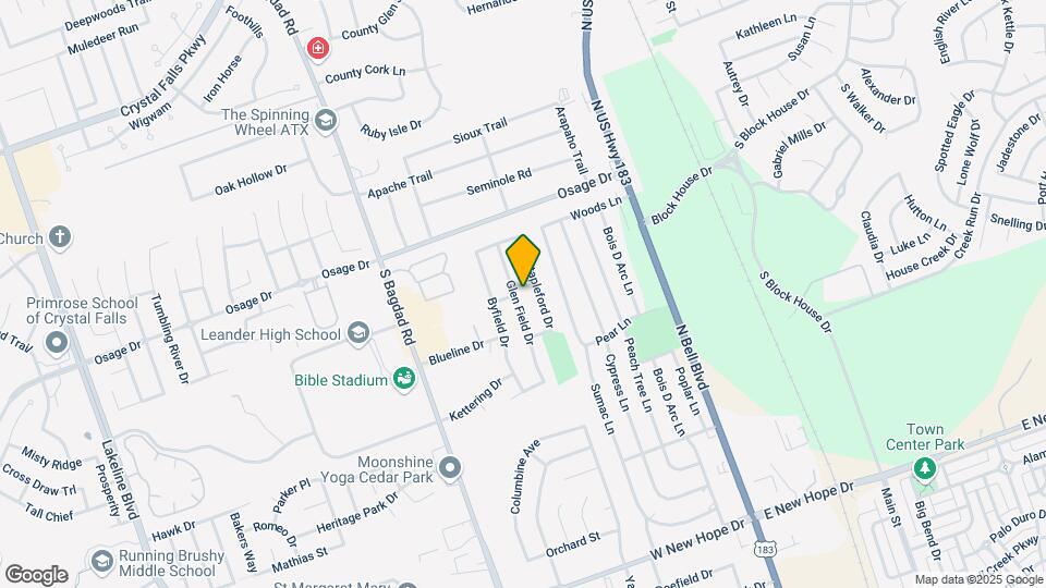 2520 Glen Field Dr Map and Location Details