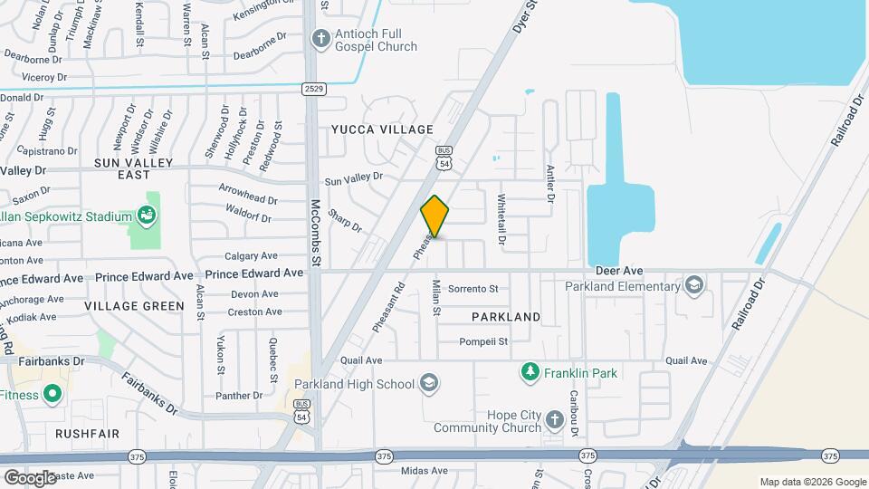 5944 Bridalveil Dr Map and Location Details