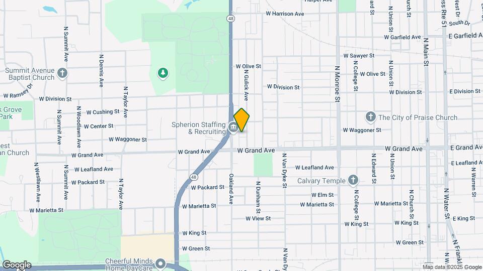 1343 N Gulick Ave Mapa y Detalles de la Ubicación