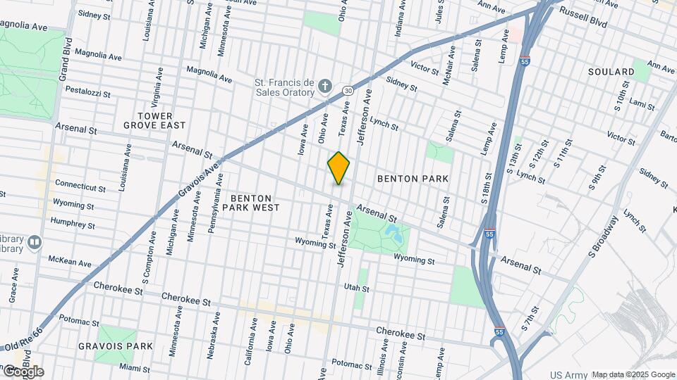 3020 Texas Ave Map and Location Details