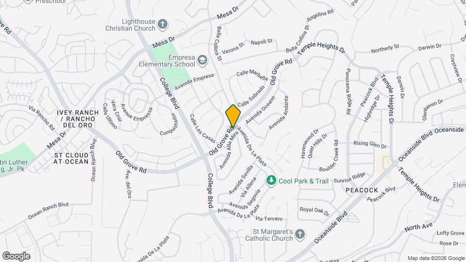 1714 Avenida Alta Mira Map and Location Details