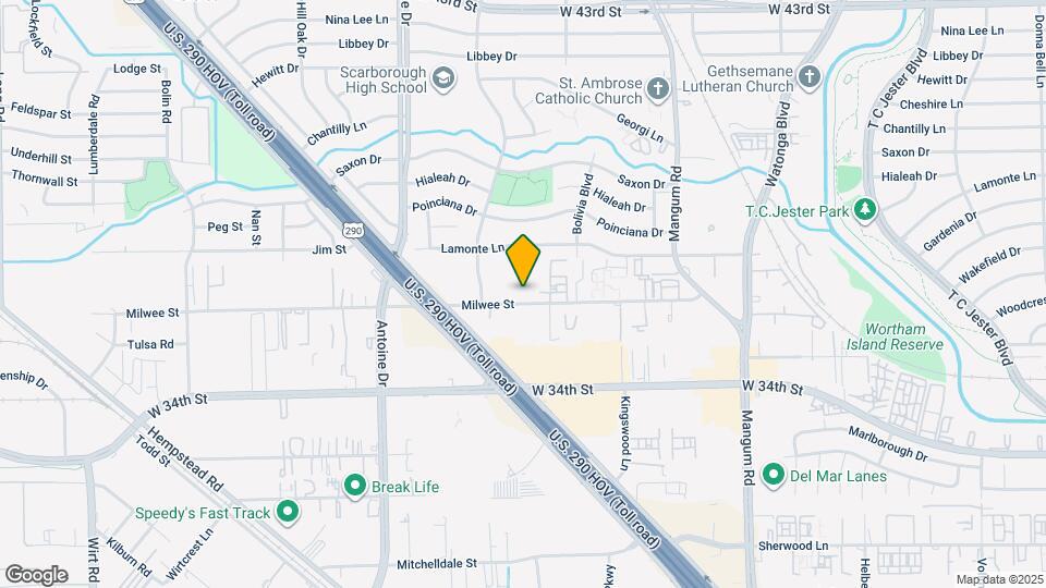 5310 Milwee St Map and Location Details