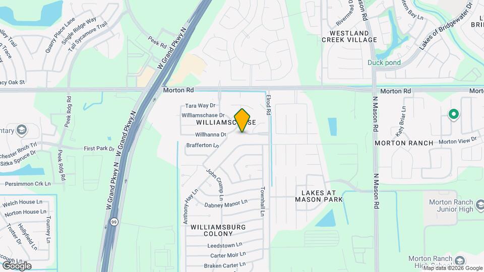 22543 Williamschase Dr Mapa y Detalles de la Ubicación
