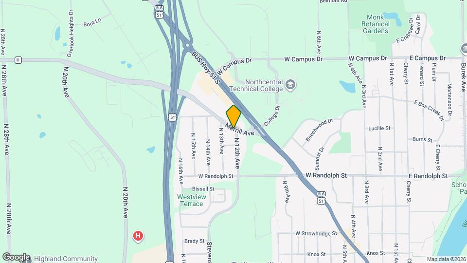 1704 Merrill Ave Map and Location Details