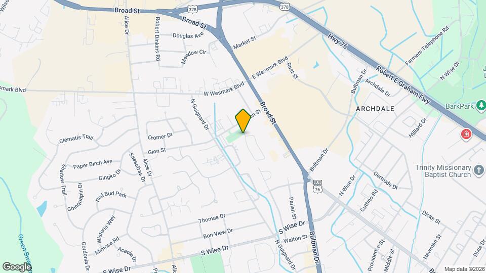 1070 Jessamine Trail Map and Location Details