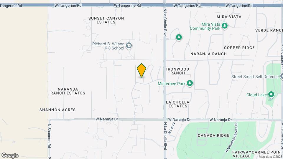 11588 N Desert Calico Lp Map and Location Details