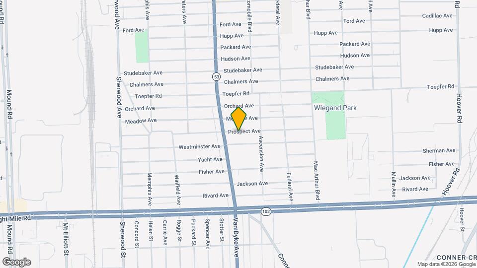 8072 Prospect Ave Map and Location Details