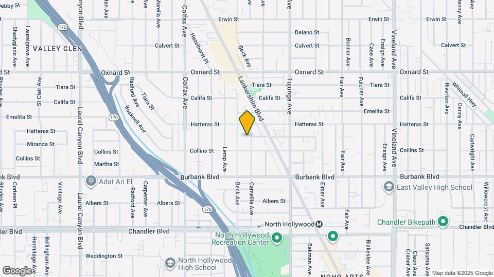5727 Camellia Ave Map and Location Details
