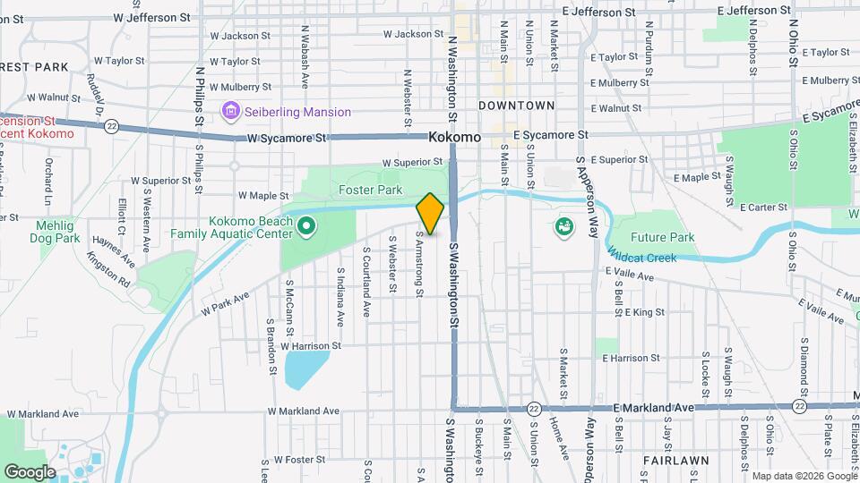 430 S Armstrong St Map and Location Details