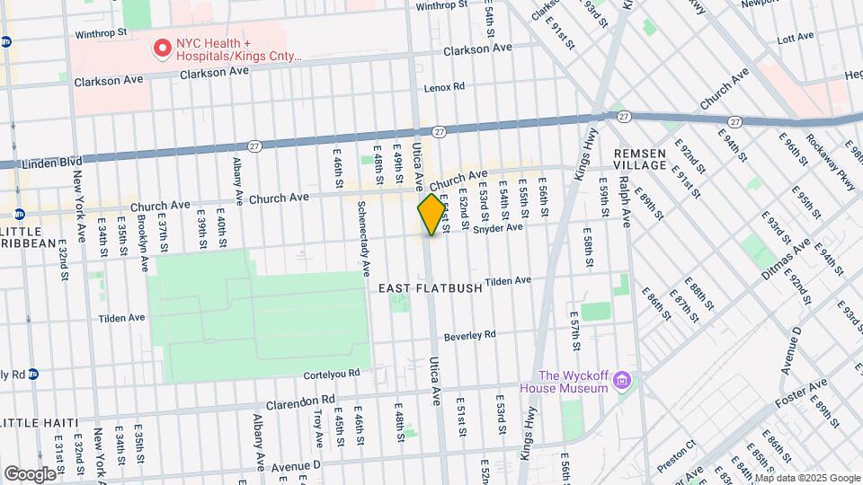 957 Utica Ave Map and Location Details