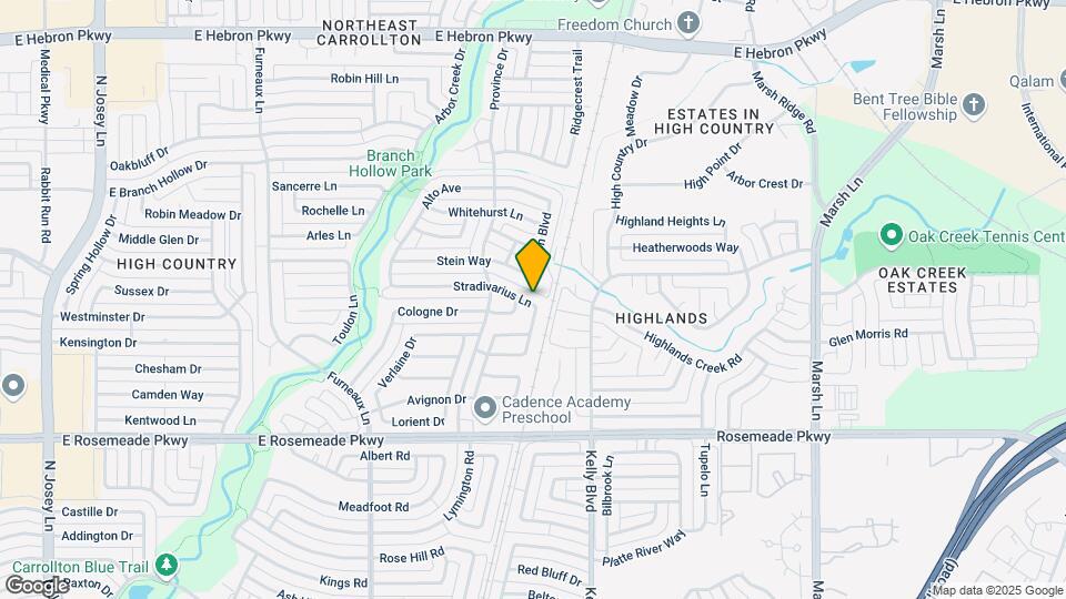 2125 Stradivarius Ln Map and Location Details
