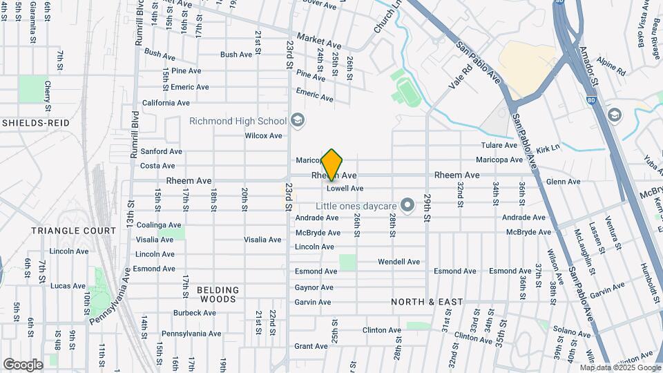 2421 Lowell Ave Map and Location Details