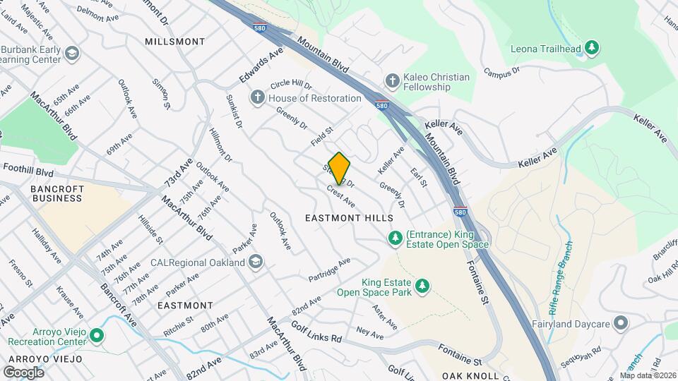 7850 Crest Ave Map and Location Details