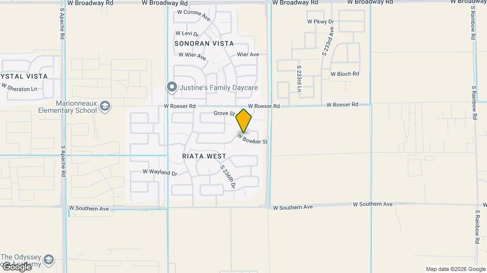 23598 W Bowker St Map and Location Details