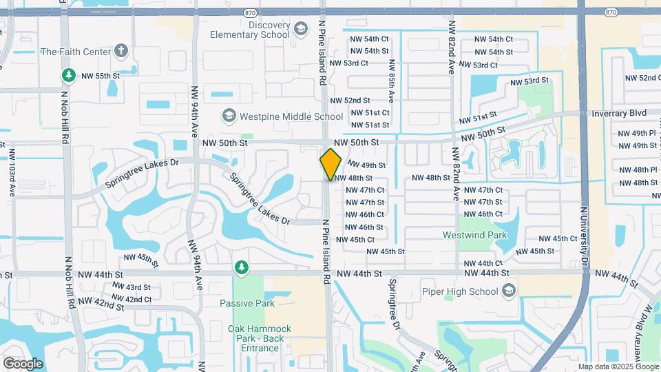 8721 NW 47th Ct Map and Location Details
