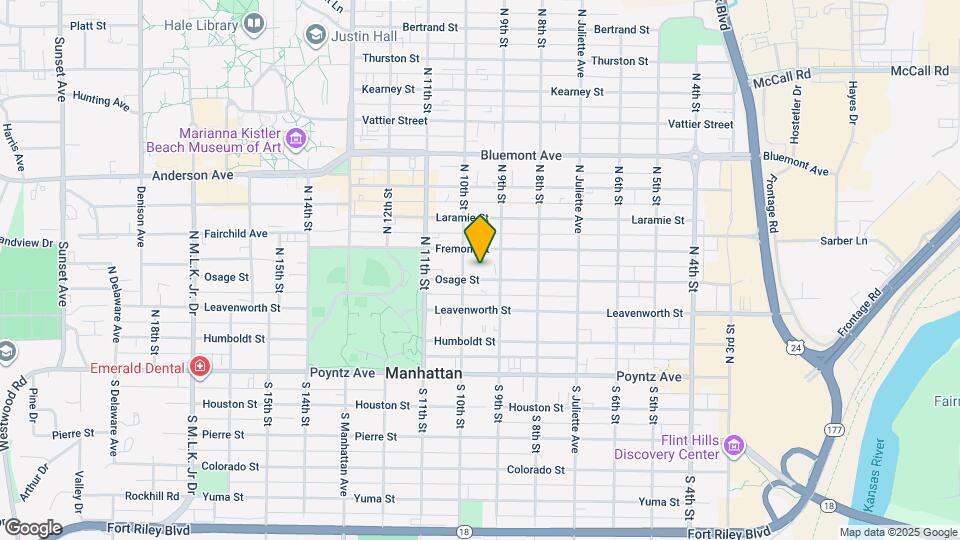 916 Osage St Map and Location Details