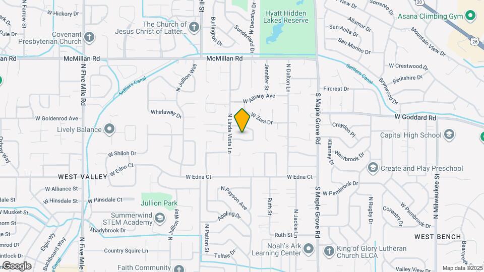 9522 W Linstock St Map and Location Details