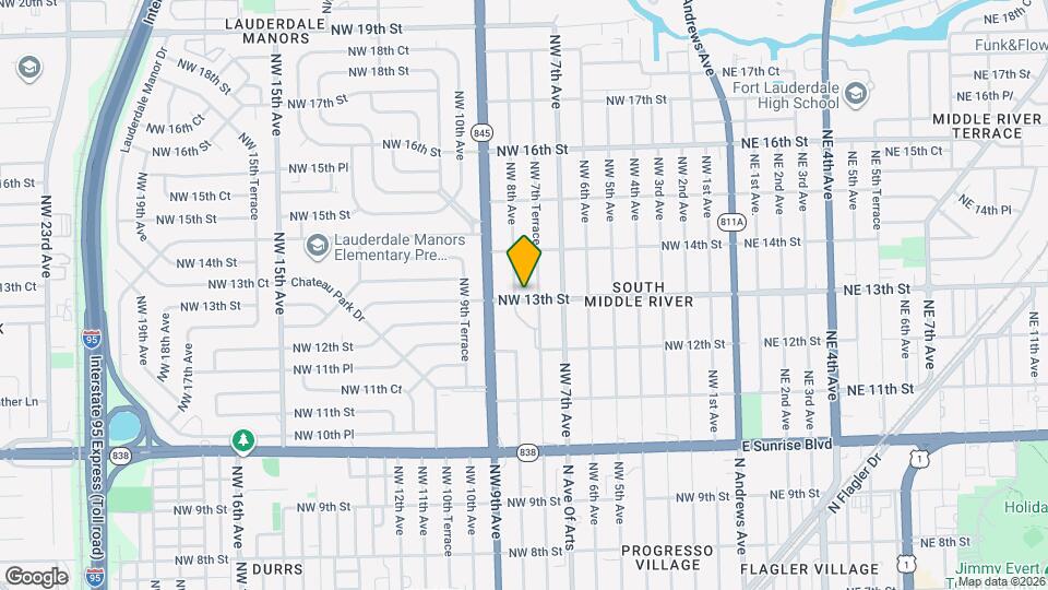 797 NW 13th St Map and Location Details