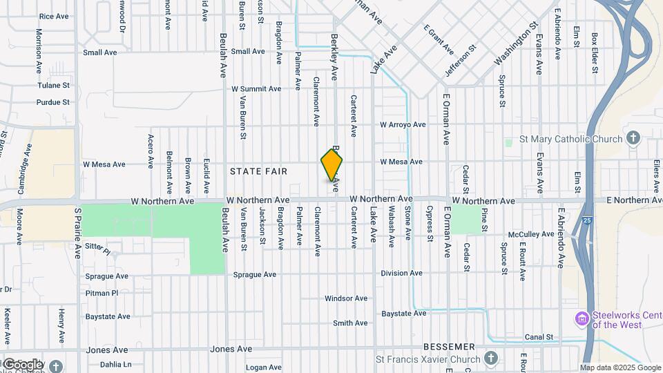 1231 Berkley Ave Map and Location Details