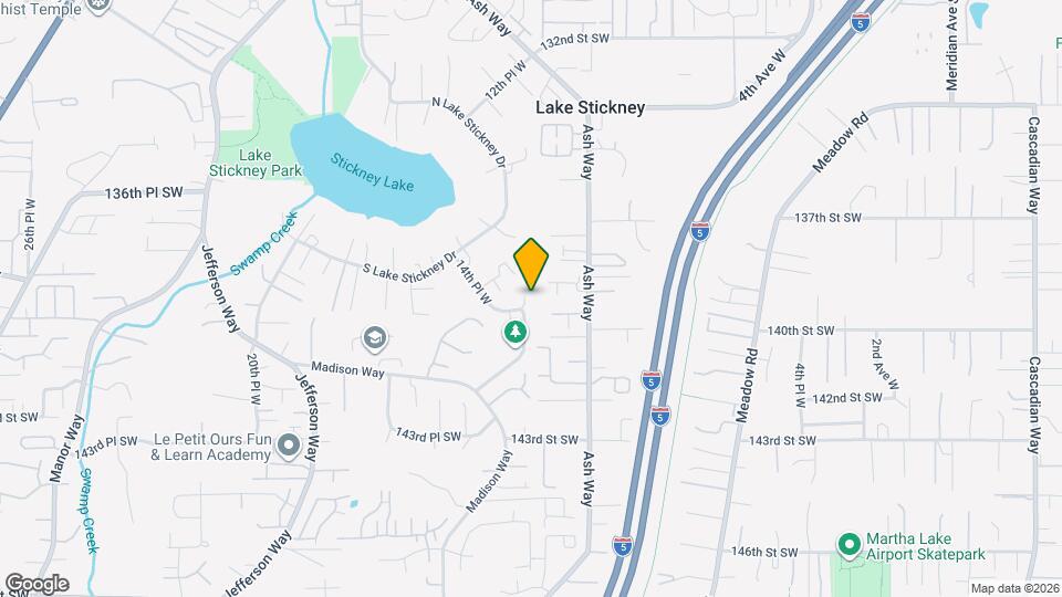 13905 12th Pl W Map and Location Details