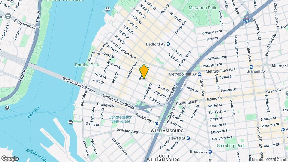 190 S 1st St Mapa y Detalles de la Ubicación