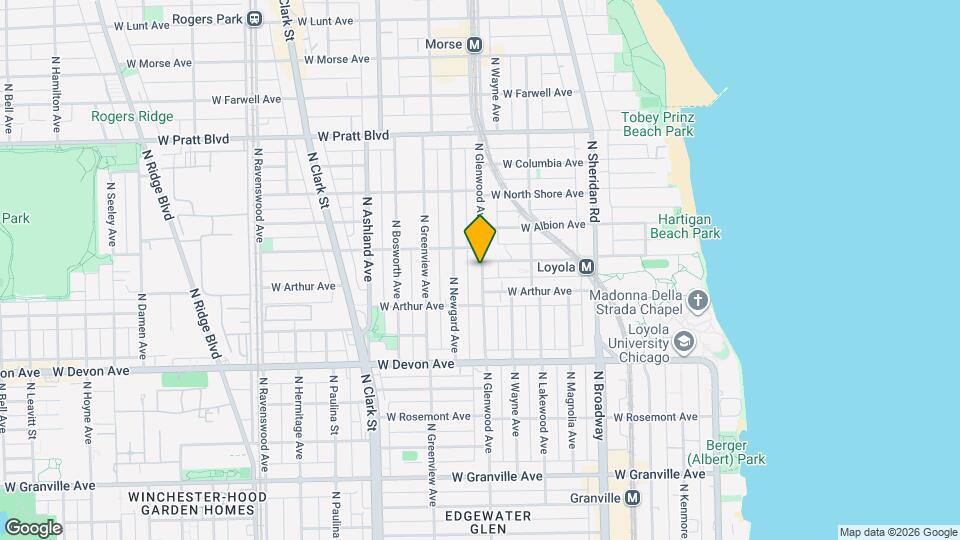 6540 N Glenwood Ave Map and Location Details