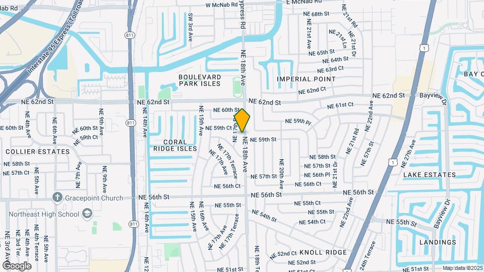5861 NE 18th Ave Map and Location Details