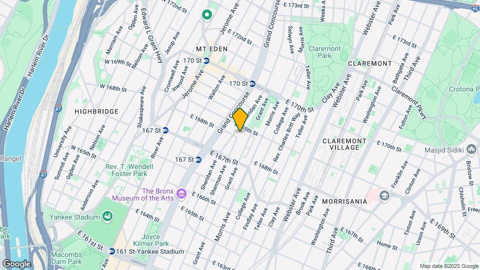 221-225 E 168th St Map and Location Details