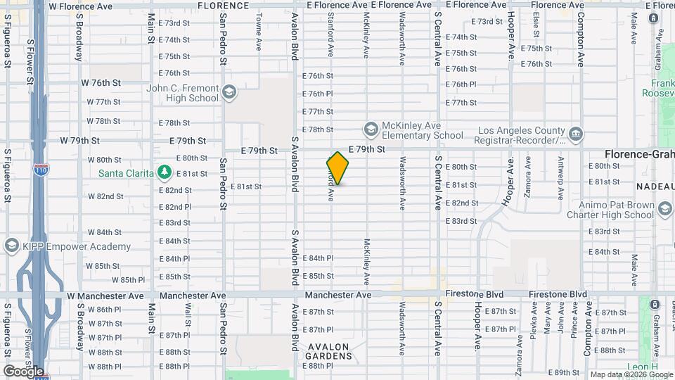 706 E 81st St Map and Location Details