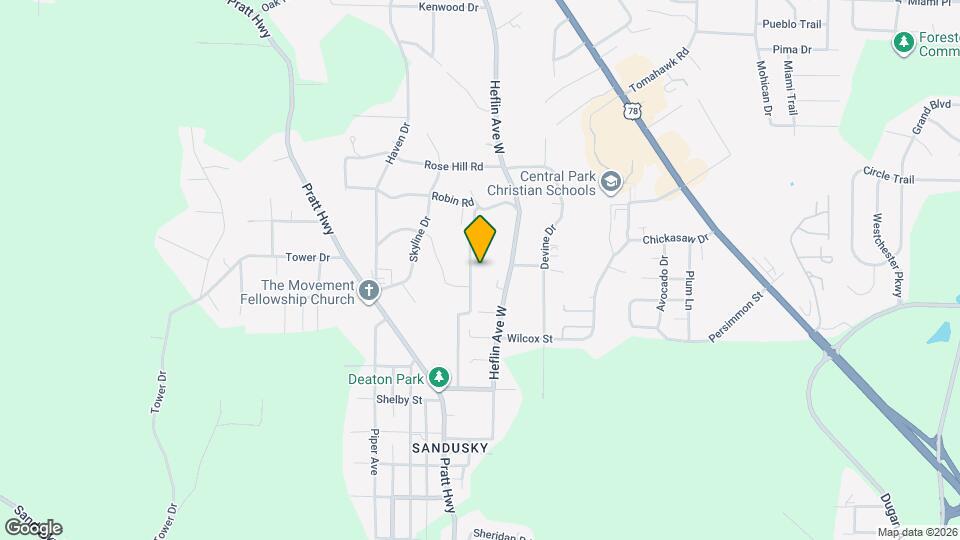 1151 Oakley Dr Map and Location Details