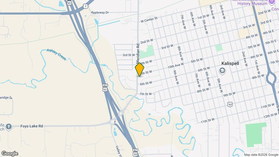 515 S Meridian Rd Map and Location Details