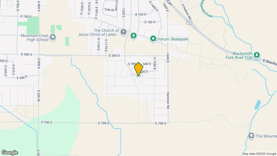 437 S 1400 E Map and Location Details