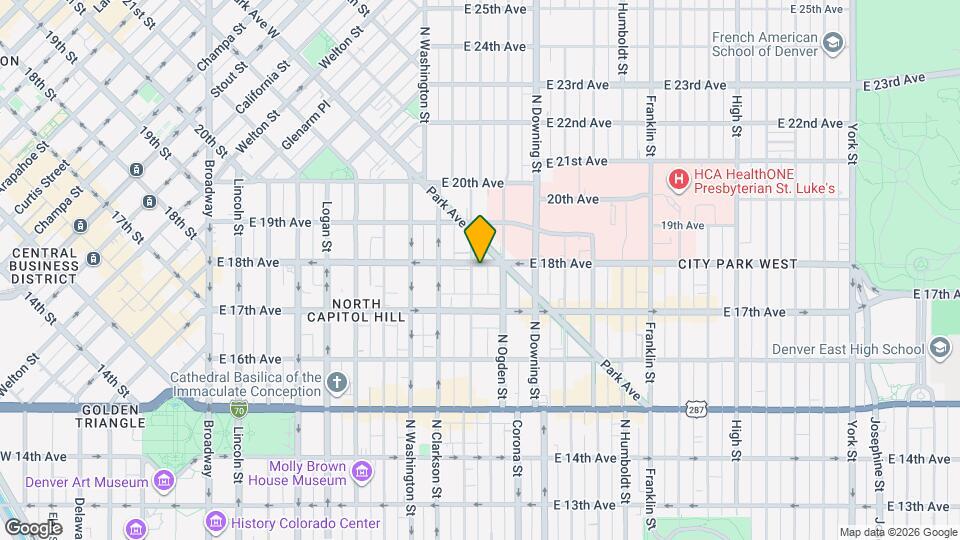 1768 Emerson St Map and Location Details