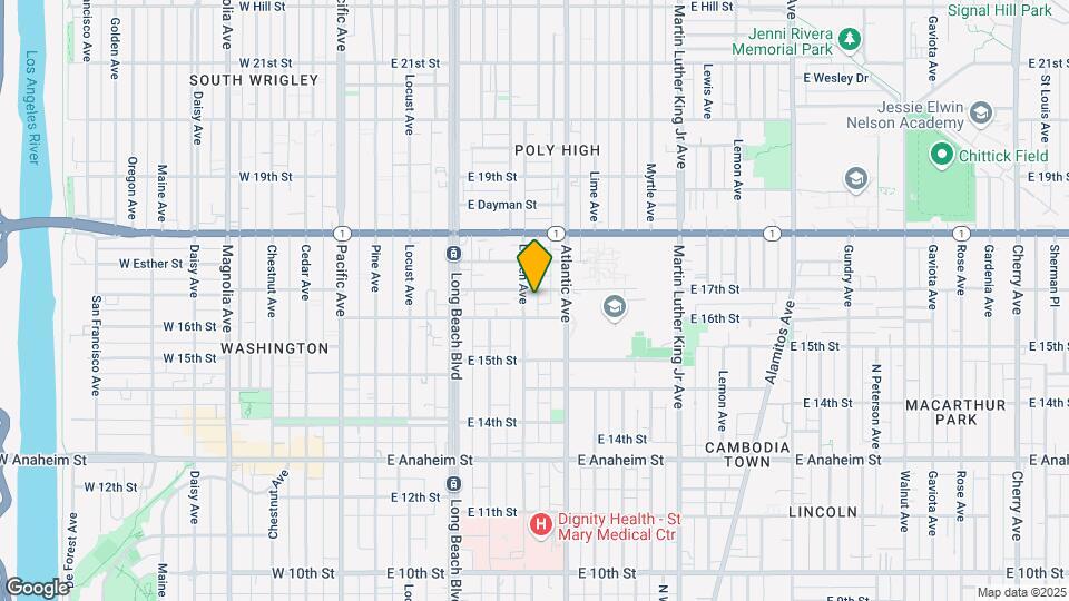 1626 Linden Ave Mapa y Detalles de la Ubicación