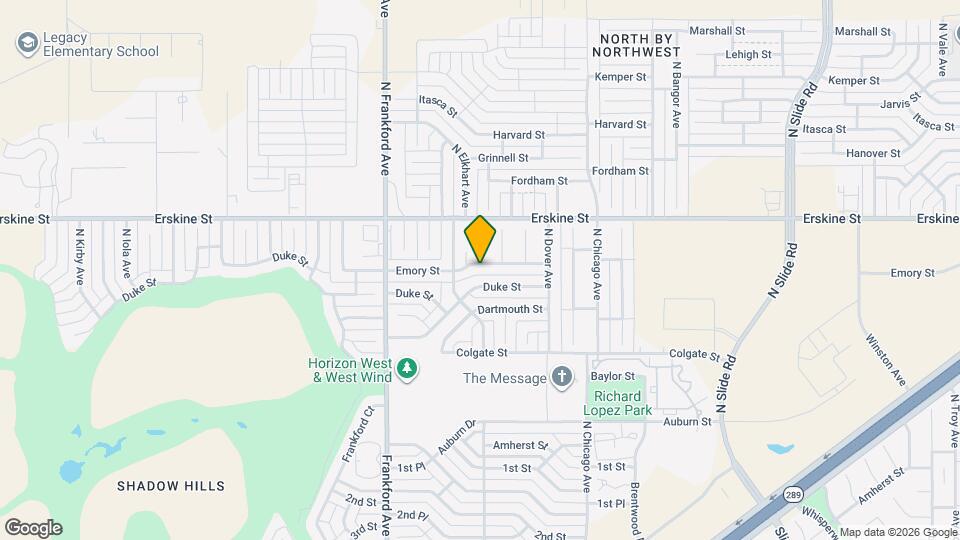 5709 Emory St Map and Location Details