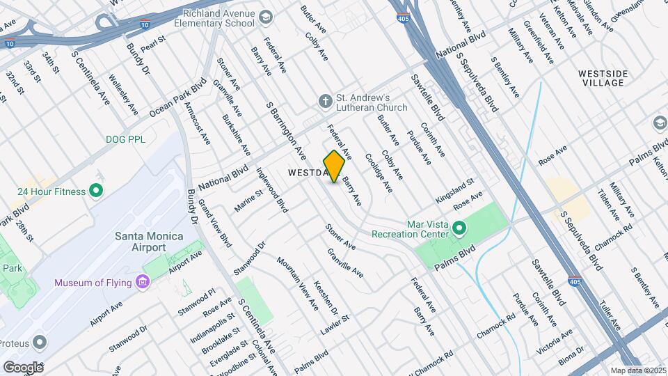 3166 S Barrington Ave Mapa y Detalles de la Ubicación